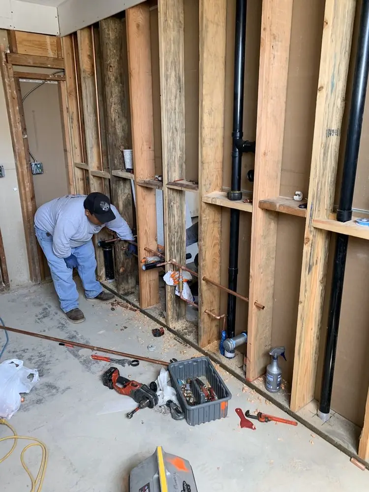 Commercial rough-in plumbing for Water Heater Replacement in West Bloomfield